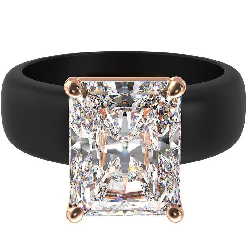 🔥Last Day 50% off 🔥Jayzod Silicone Ring – Emerald Cut CZ