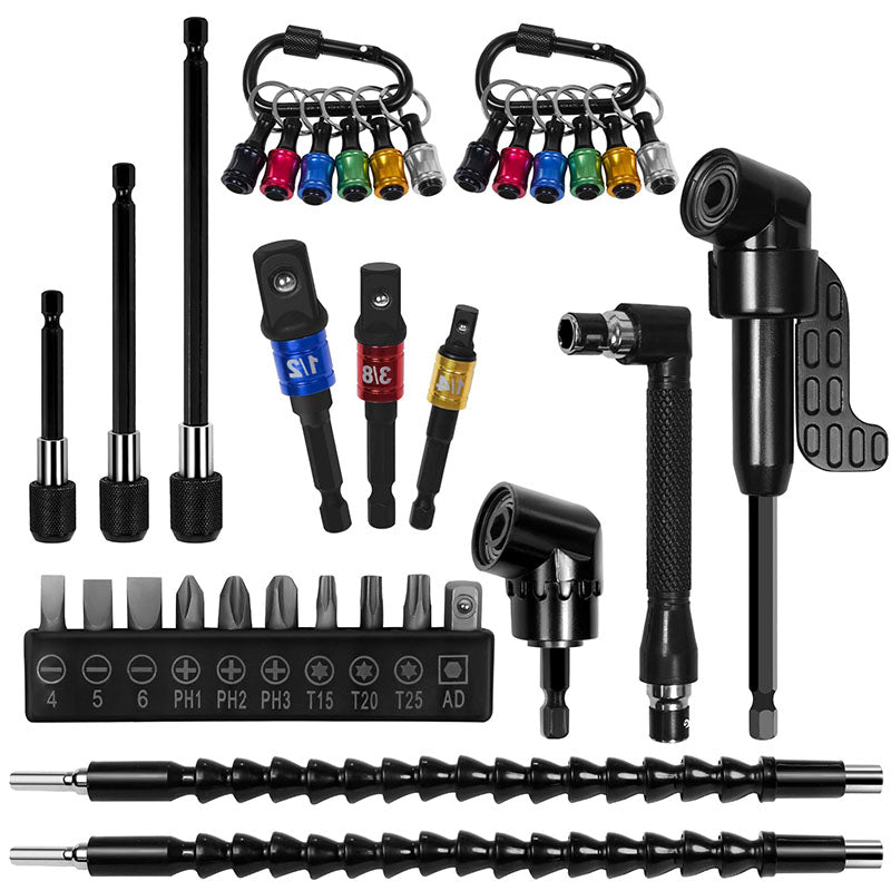 🔥Last Day 50% off 🔥 33-Piece Drill Extension Set Designed 🔩  for Tight Spaces & Tough Angles