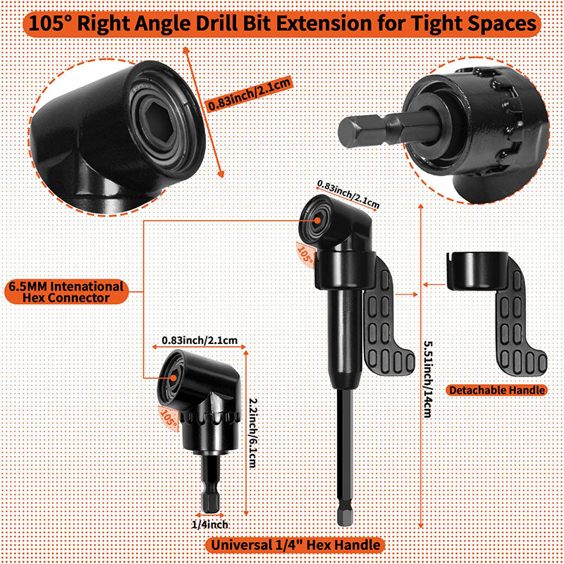 🔥Last Day 50% off 🔥 33-Piece Drill Extension Set Designed 🔩  for Tight Spaces & Tough Angles