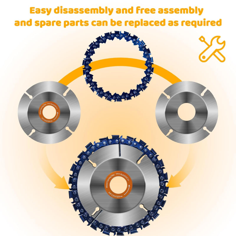 4/13 PCS Angle Grinder Wood Carving Disc Set