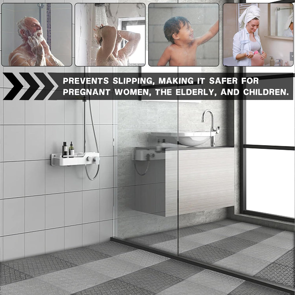 🔥Hot Sell Non Slip Waterproof PVC Drainage Mat 12pcs 🔥