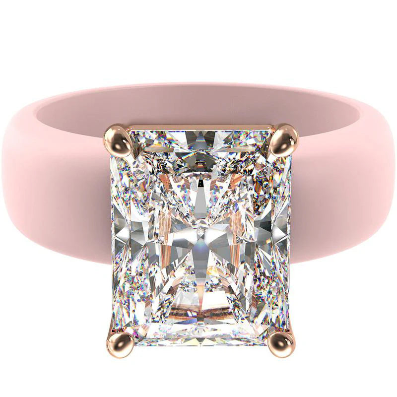 🔥Last Day 50% off 🔥Jayzod Silicone Ring – Emerald Cut CZ