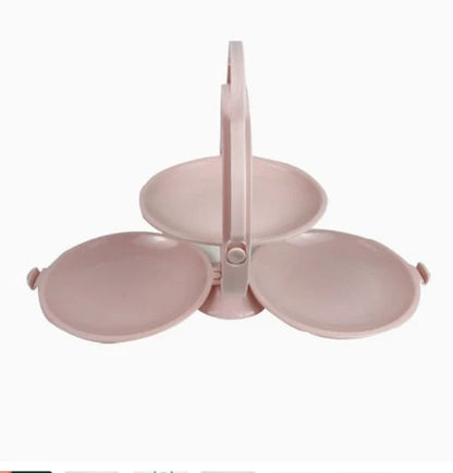 Foldable Mirror Shape Dried Fruit Tray