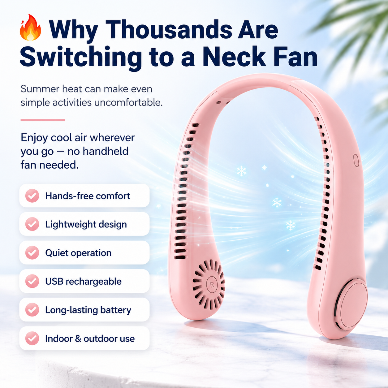 New Portable Neck Fan