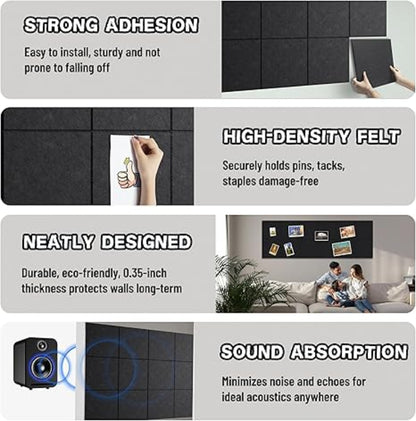 12 Pack Large Cork Board for Wall | Jayzod official 48*36 inch
