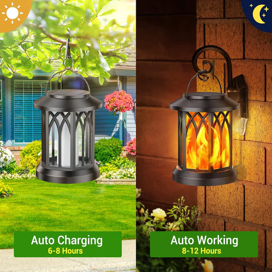 Flame Solar Lantern Outdoor Waterproof Light