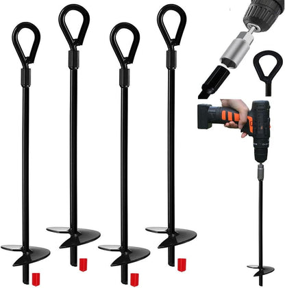 15" Heavy Duty Earth Ground Anchors (4-Pack) |Jayzod official