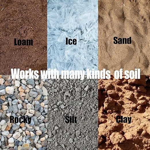 23"x1.6" 8-Lap Spiral Auger Drill Bit | Sharp Thickened Blades for Rapid Soil Transfer