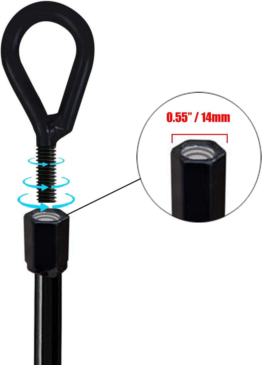 15" Heavy Duty Earth Ground Anchors (4-Pack) for Shelters, Tents, Swing Sets, Trampolines