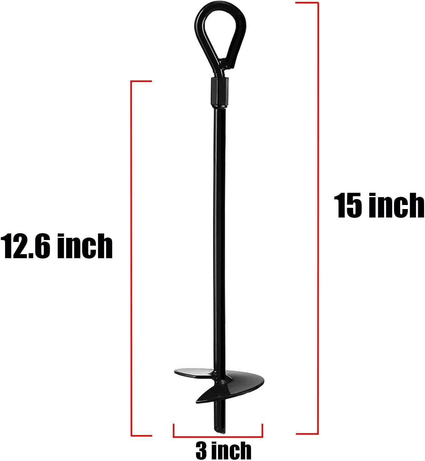 15" Heavy Duty Earth Ground Anchors (4-Pack) |Jayzod official