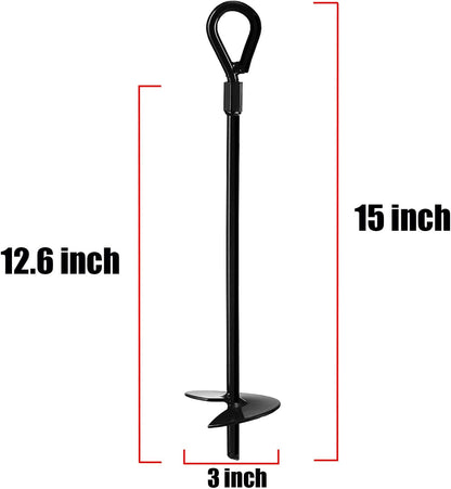 15" Heavy Duty Earth Ground Anchors (4-Pack) |Jayzod official