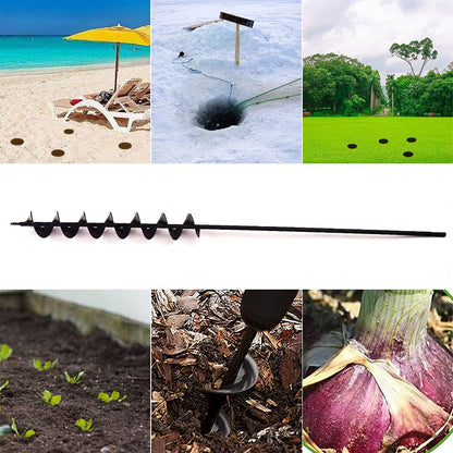 32"×2" Extended Garden Auger Drill Bit | 100% Solid Barrel for 3/8" Hex Drive Drill| Jayzod official