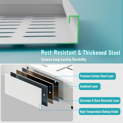 Pull Out Cabinet Organizer,White|Jayzod official
