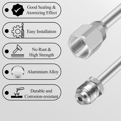 5-Pack Airless Paint Sprayer Tip Extension Pole (7.8in-38.77in) with Red Guard