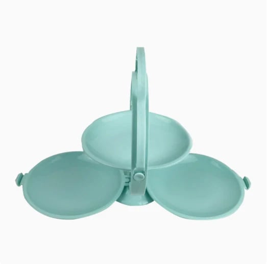 Foldable Mirror Shape Dried Fruit Tray