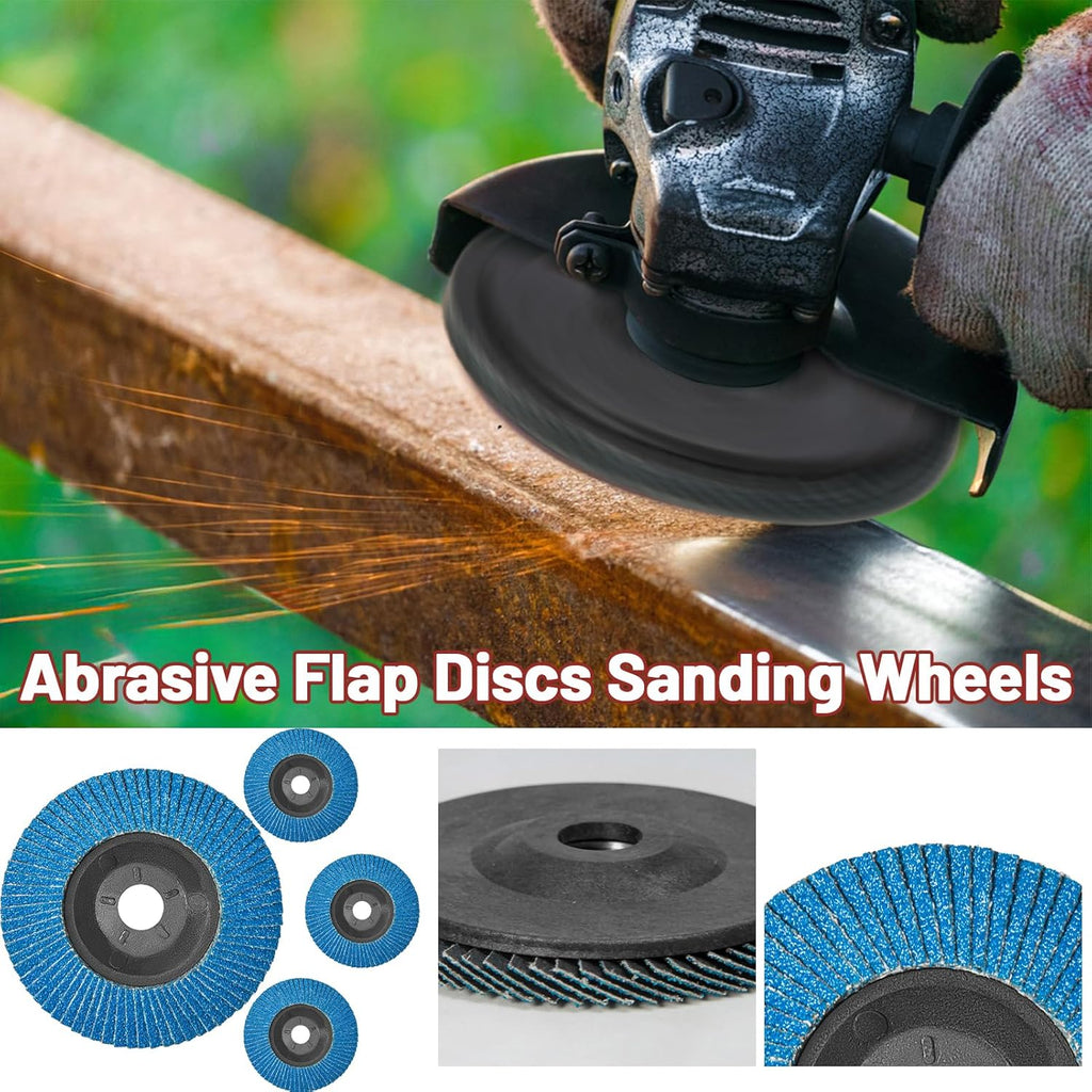 11PCS Wood Carving Disc Set for 4" or 4 1/2" Angle Grinder – Woodworking Attachment for Cutting, Carving, Polishing