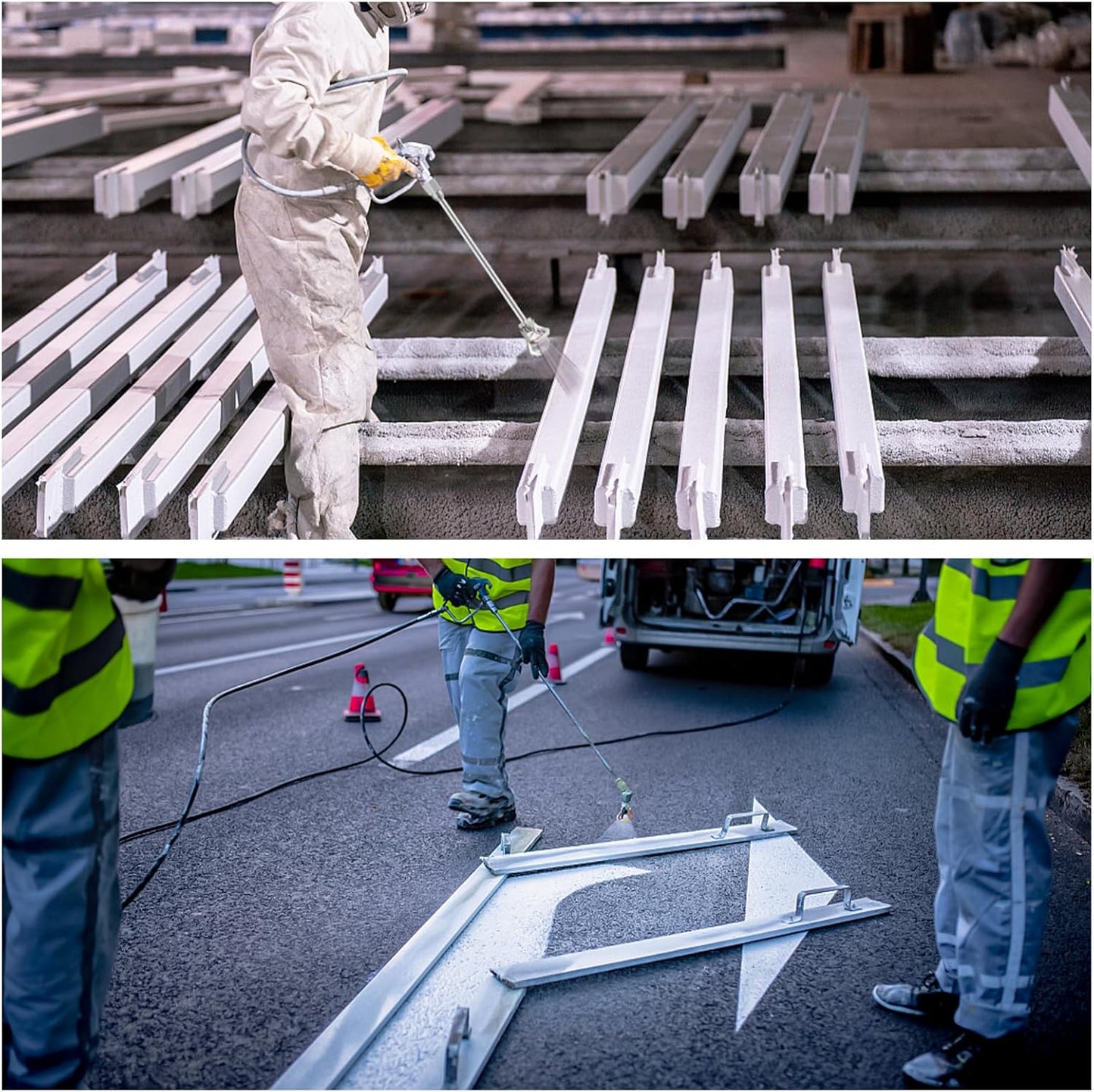 5-Pack Airless Paint Sprayer Tip Extension Pole (7.8in-38.77in) with Red Guard