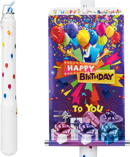 Fan-shaped birthday cake candle—unique decorative candle for cakes and parties