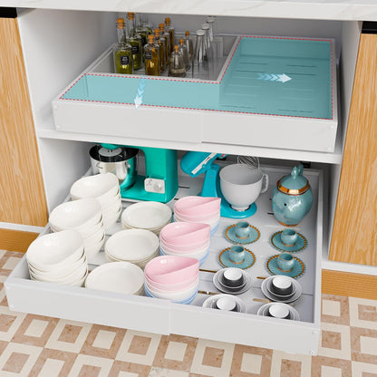 Pull Out Cabinet Organizer,White|Jayzod official