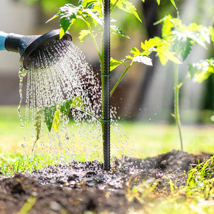 24-Pack 16" Rebar Stakes, 5/16" Steel Garden Anchors with Chisel Points for Landscaping and Fencing