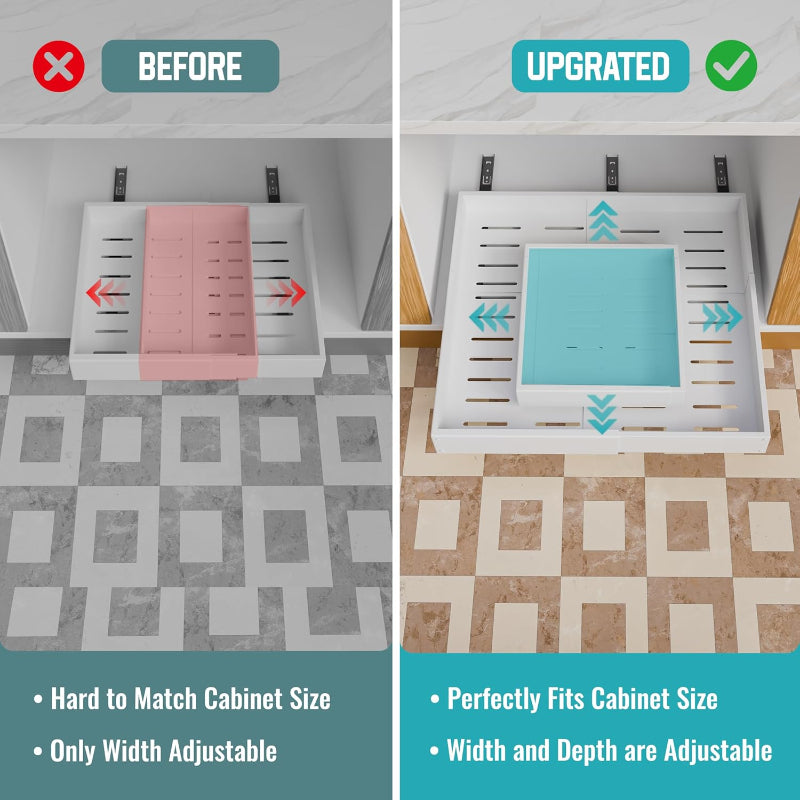 Pull Out Cabinet Organizer,White|Jayzod official