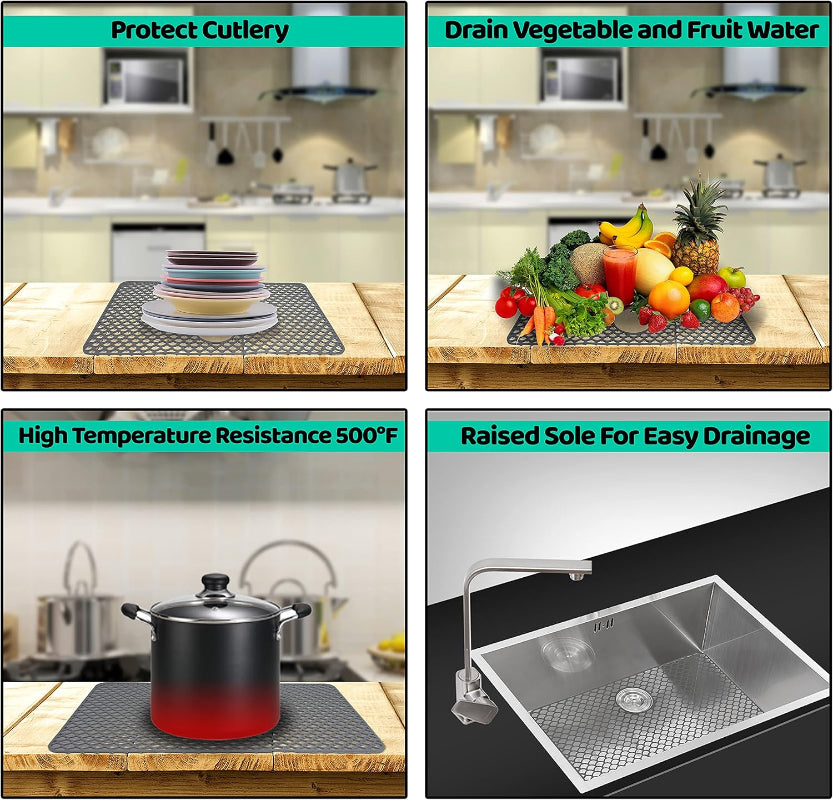 Stainless Steel Porcelain Sink Mat | Jayzod official 