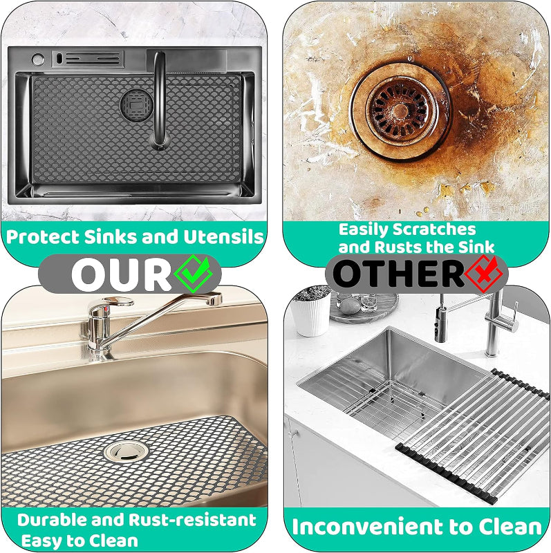 Stainless Steel Porcelain Sink Mat | Jayzod official 