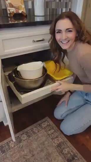 Pull Out Cabinet Organizer,White|Jayzod official